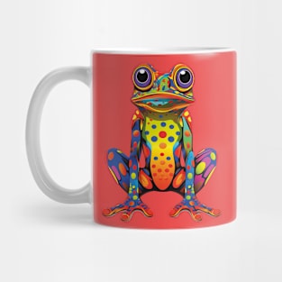 Cute Multicoloured Frog For Frog Lovers Mug